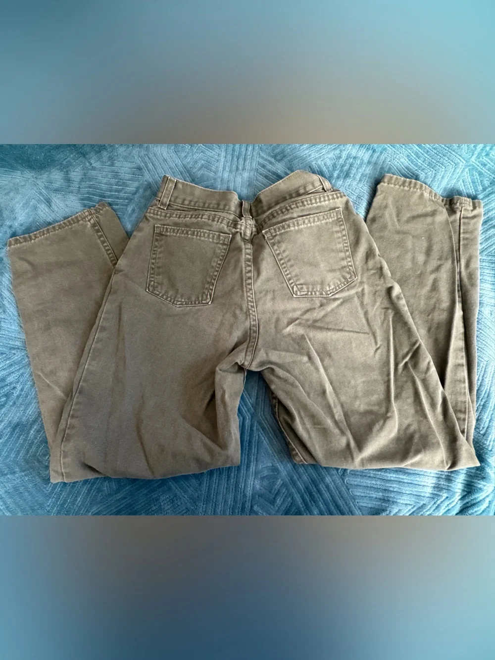 Arizona Jean Company Kids Olive Green Straight-Leg Pants